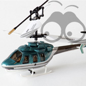Lishi toys Quick Thunder 3 generation met gyroscoop Bell look-a-like r/c helicopter